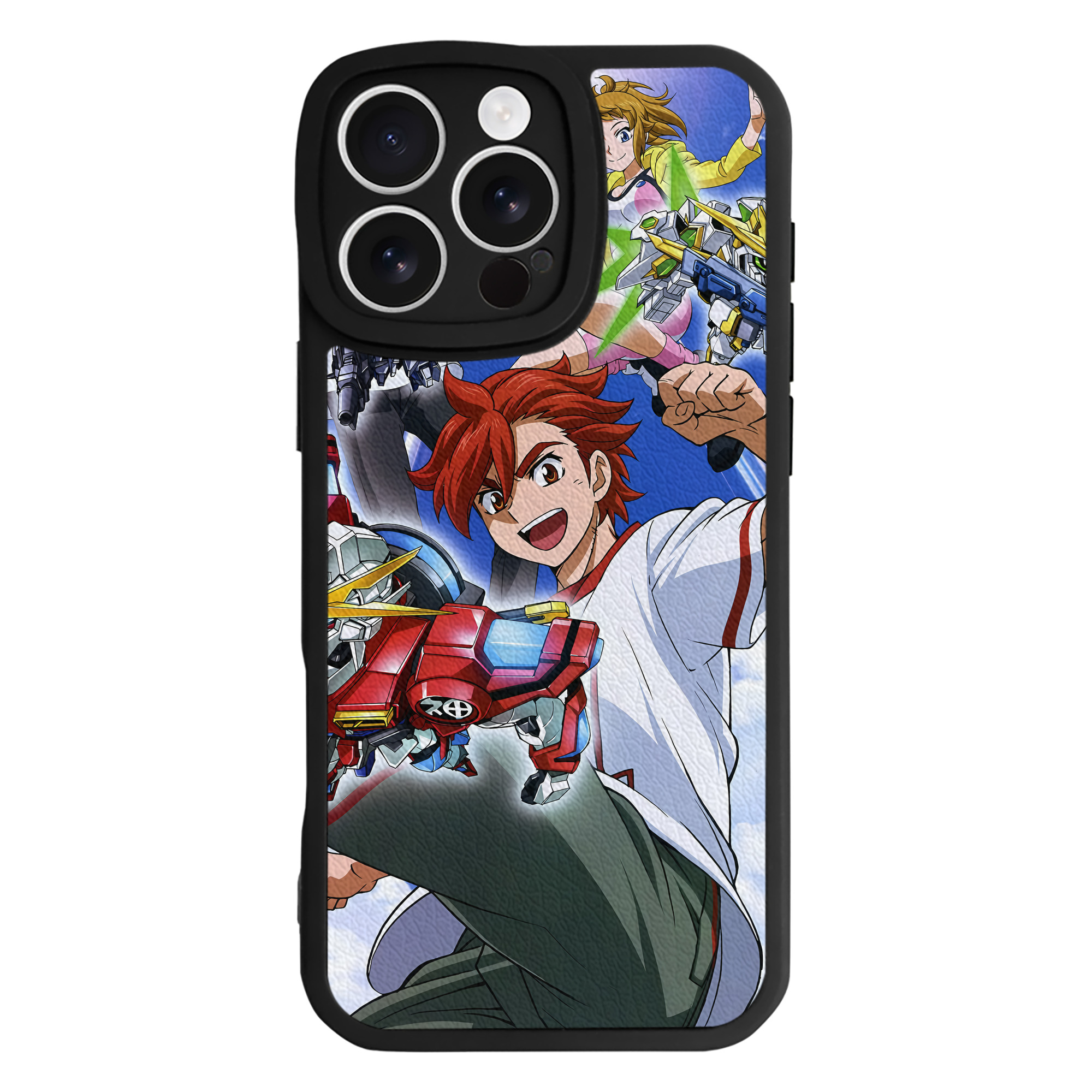 （画像用） 機動戦士ガンダム Mobile Suit Gundam 【iPhone 16シリーズ対応】シリコンスマホケース（レザー調） 材質：シリコン